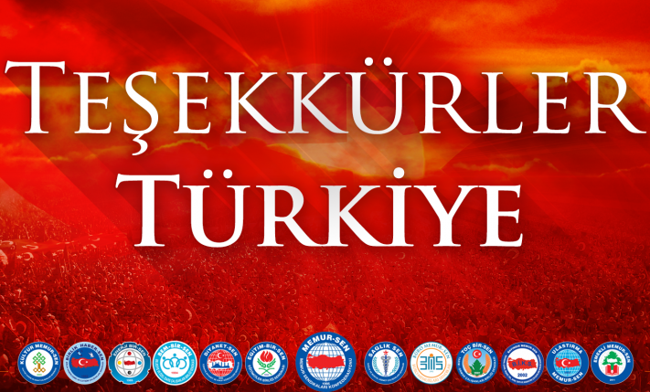 Vesayetin İmhasına Yeni Türkiye'nin İnşasına Onay Veren Milletimize Teşekkür Ediyoruz