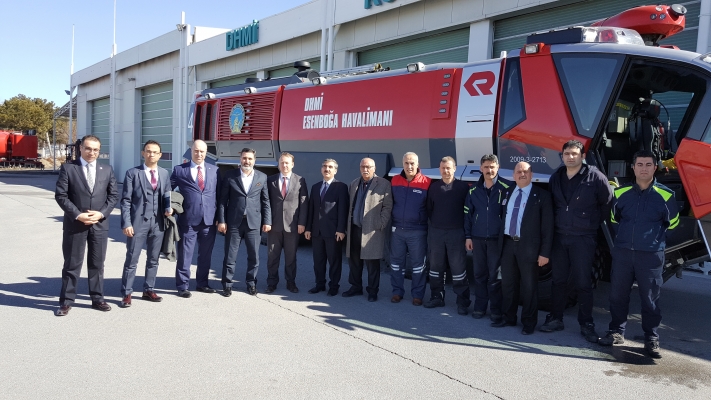 CANKESEN ESENBOĞA HAVALİMANINDA ZİYARETLERDE BULUNDU