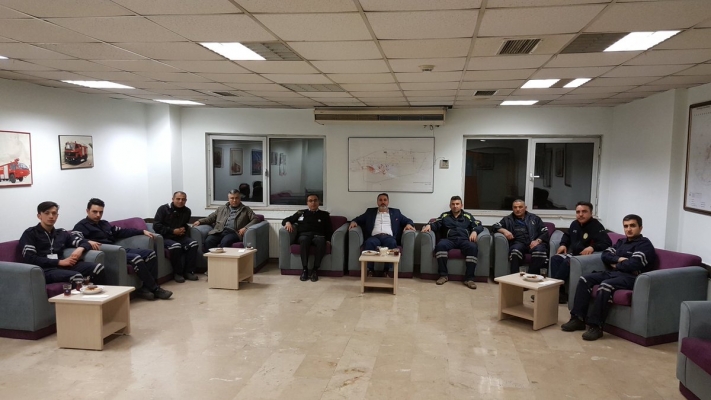 GENEL BAŞKAN CANKESEN ESENBOĞADA ARFF MEMURLARI İLE BİR ARAYA GELDİ