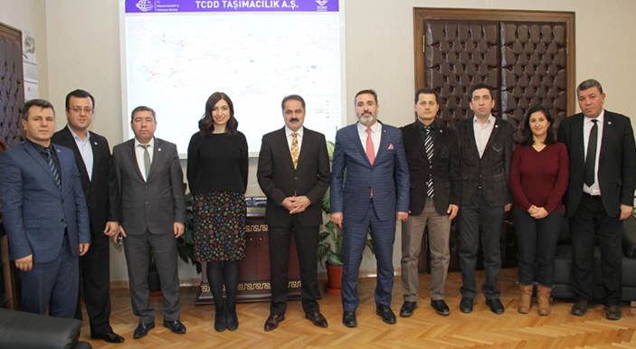 Ulaştırma Memur-Sen'den TCDD Taşımacılık A.Ş Genel Müdürü Veysi Kurt'a Ziyaret