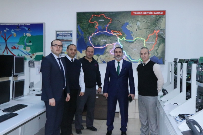 Cankesen, Deniz İç Sular Genel Müdürlüğü Arama Kurtarma Koordinasyon Merkezini Ziyaret Etti.
