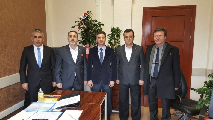 Cankesen Taşımacılık A.Ş. Daire Başkanı Bayraktutar ve Daire Başkan Yardımcılığına Atanan Oktarı Ziyaret Etti