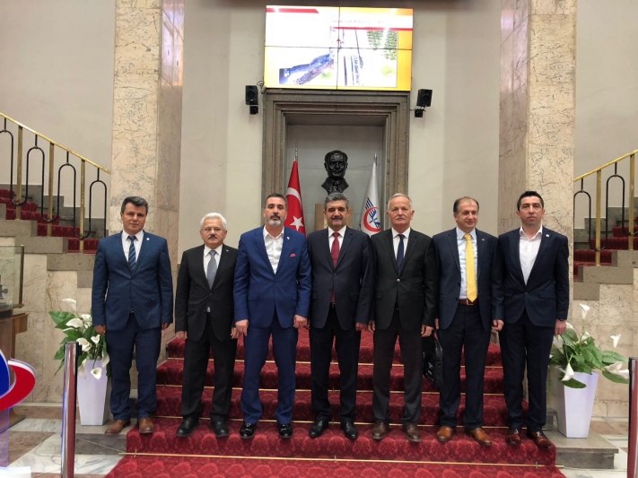 Cankesen'den Genel Müdür Yardımcısı İsmail Çağlar ve Yolcu Daire Başkanı Erol Arslana Ziyaret