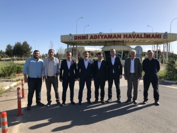 Cankesen Adıyaman Havalimanını Ziyaret Etti