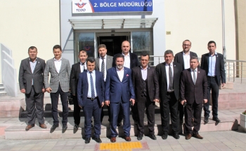 CANKESEN TCDD 2 BÖLGE MÜDÜRLÜĞÜNDE ZİYARETLERDE BULUNDU