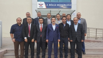 CANKESEN TCDD 2 BÖLGE MÜDÜRÜ MAHMUT YETKİNİ ZİYARET ETTİ
