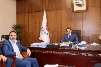 Ulaştırma Memur-Sen'den TCDD Taşımacılık A.Ş Genel Müdürü Veysi Kurt'a Ziyaret