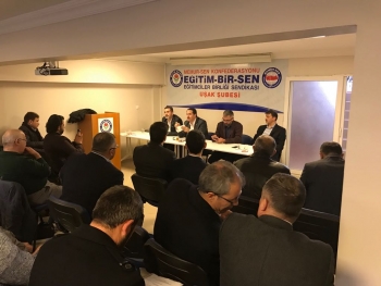 Memur-Sen Genel Başkanı Ali  Yalcın ve Ulaştırma Memur-Sen Genel Başkanı Can Cankesen Uşak'da Çeşitli Ziyaretlerde Bulundular