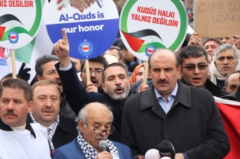 ABD Büyükelçiliği Önünde Özgür Kudüs Eylemi