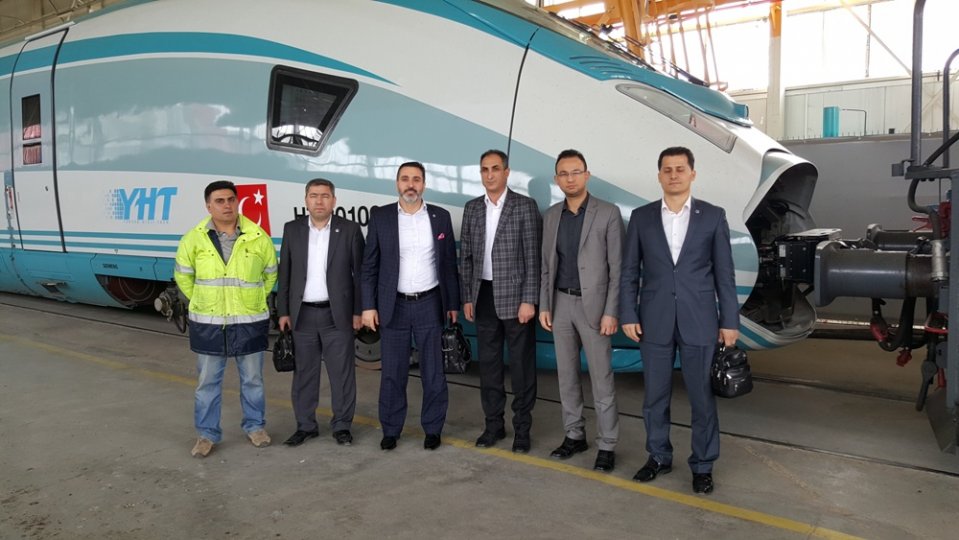 CANKESEN ve GENEL BAŞKAN YARDIMCILARI TCDD 2 BÖLGE MÜDÜRLÜĞÜNE BAĞLI İŞ YERLERİNİ ZİYARET ETTİLER