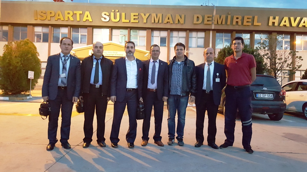 CANKESEN SÜLEYMAN DEMİREL HAVALİMANINI ZİYARET ETTİ