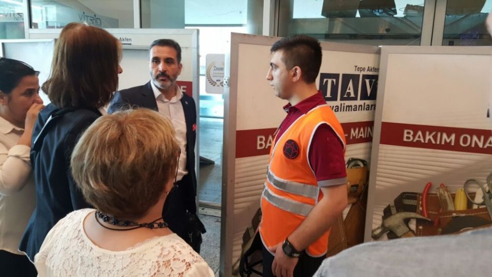 CANKESEN\'DEN ATATÜRK HAVALİMANINA GEÇMİŞ OLSUN ZİYARETİ