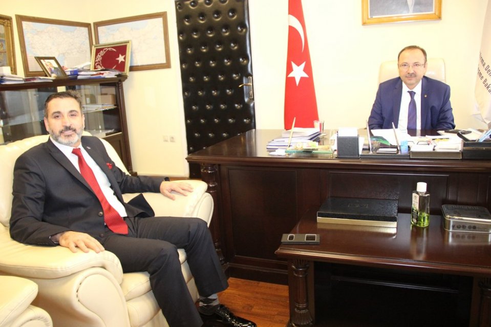 CANKESEN, KARAYOLU DÜZENLEME GENEL MÜDÜRÜ SAİM İLÇİOĞLUNU ZİYARET ETTİ