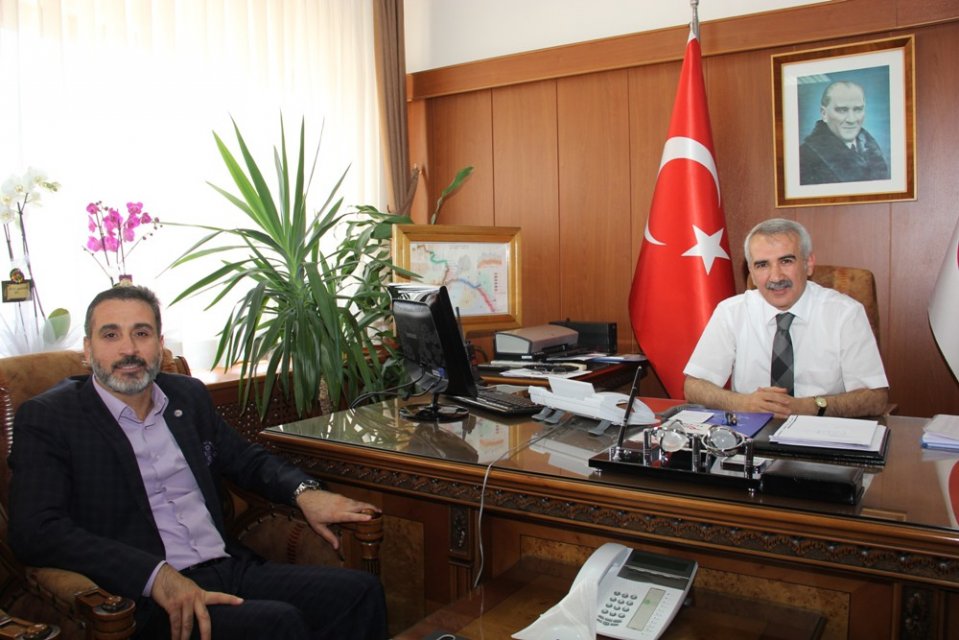 CANKESEN\'DEN TCDD 2 BÖLGE MÜDÜRLÜĞÜNE ATANAN YETKİN\'E HAYIRLI OLSUN ZİYARETİ