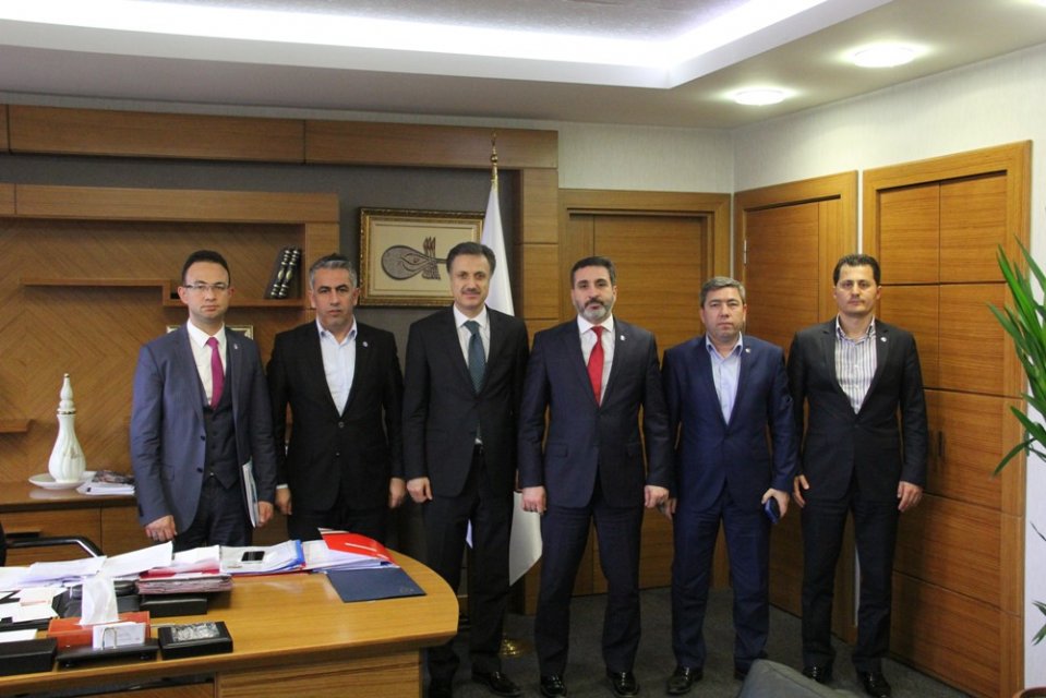 CANKESEN ve GENEL BAŞKAN YARDIMCILARI KALKINMA BAKANLIĞI BAKAN YARDIMCISI AV.YUSUF COŞKUNU ZİYARET ETTİLER