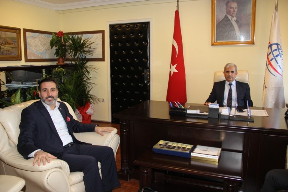 GENEL BAŞKAN CANKESEN \'DEN, KARAYOLU DÜZENLEME GENEL MÜDÜRÜ DEMİRDELENE HAYIRLI OLSUN ZİYARETİ