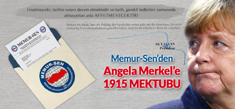 Yalçın\'dan, Angela Merkel\'e 1915 Mektubu