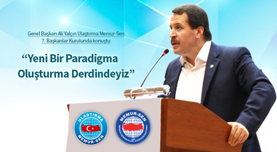 Yalçın: Yeni Bir Paradigma Oluşturma Derdindeyiz