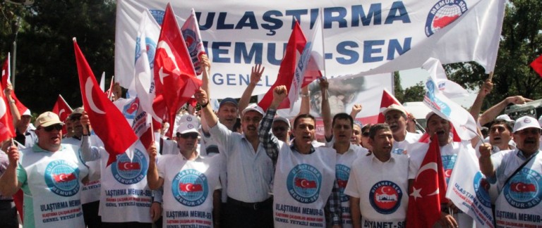 Memur-Sen’den Gazze’ye Destek Eylemi.