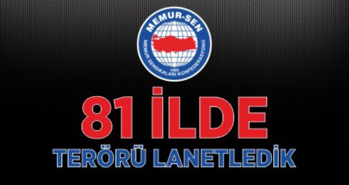 İnsanlığımız, Kardeşliğimiz ve Birliğimizle Terörü Bitireceğiz