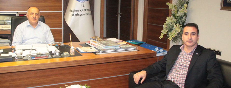 Genel Başkan Cankesen Ulaştırma Denizcilik ve Haberleşme Bakan YRD. Yahya Baş'ı Ziyaret Etti.