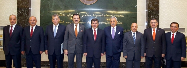 AB-KİK Üyeleri Başbakan Davutoğlu ile Görüştü
