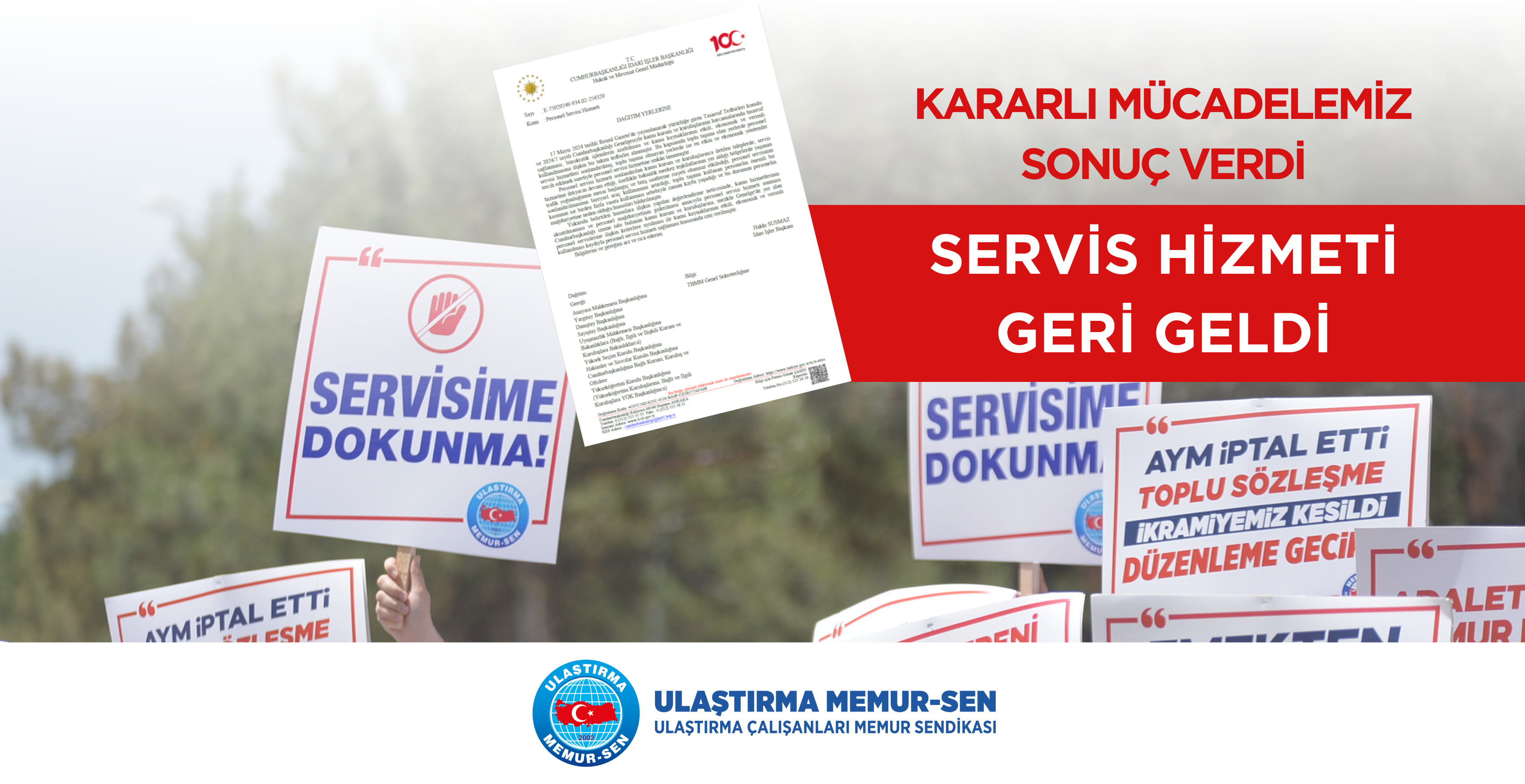 KAMUDA SERVİS HİZMETİ DEVAM EDECEK